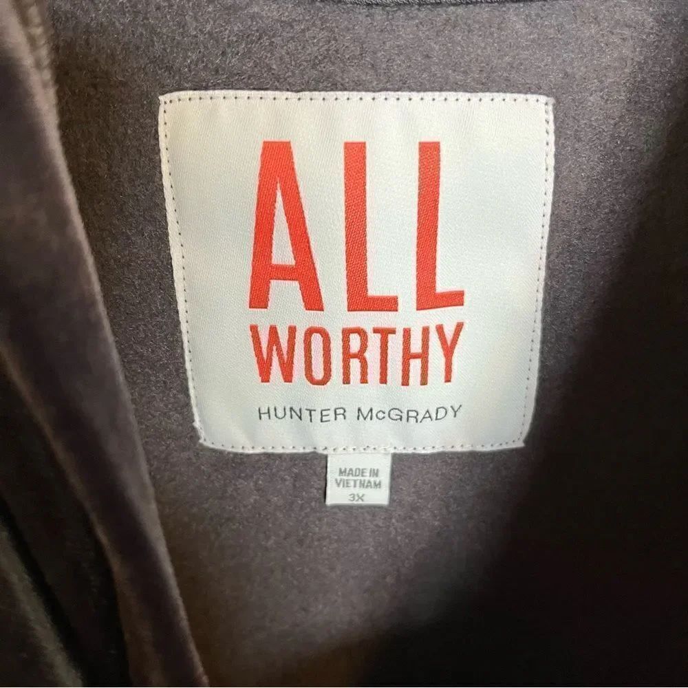 NWOT All Worthy Hunter McGrady Mixed Media Velvet Hoodie - Picture 10 of 13